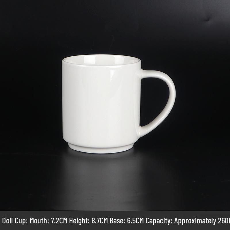 Kreative Keramiktasse mit individuellem Logo für Thermotransfer und Werbegeschenk