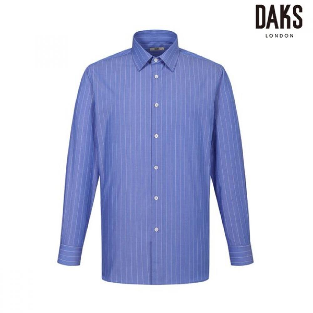 

DakS Men S Rayon Blend Stripe Regular Fit dreSS Shirt dmp1Shdl180b1 Blue/95
