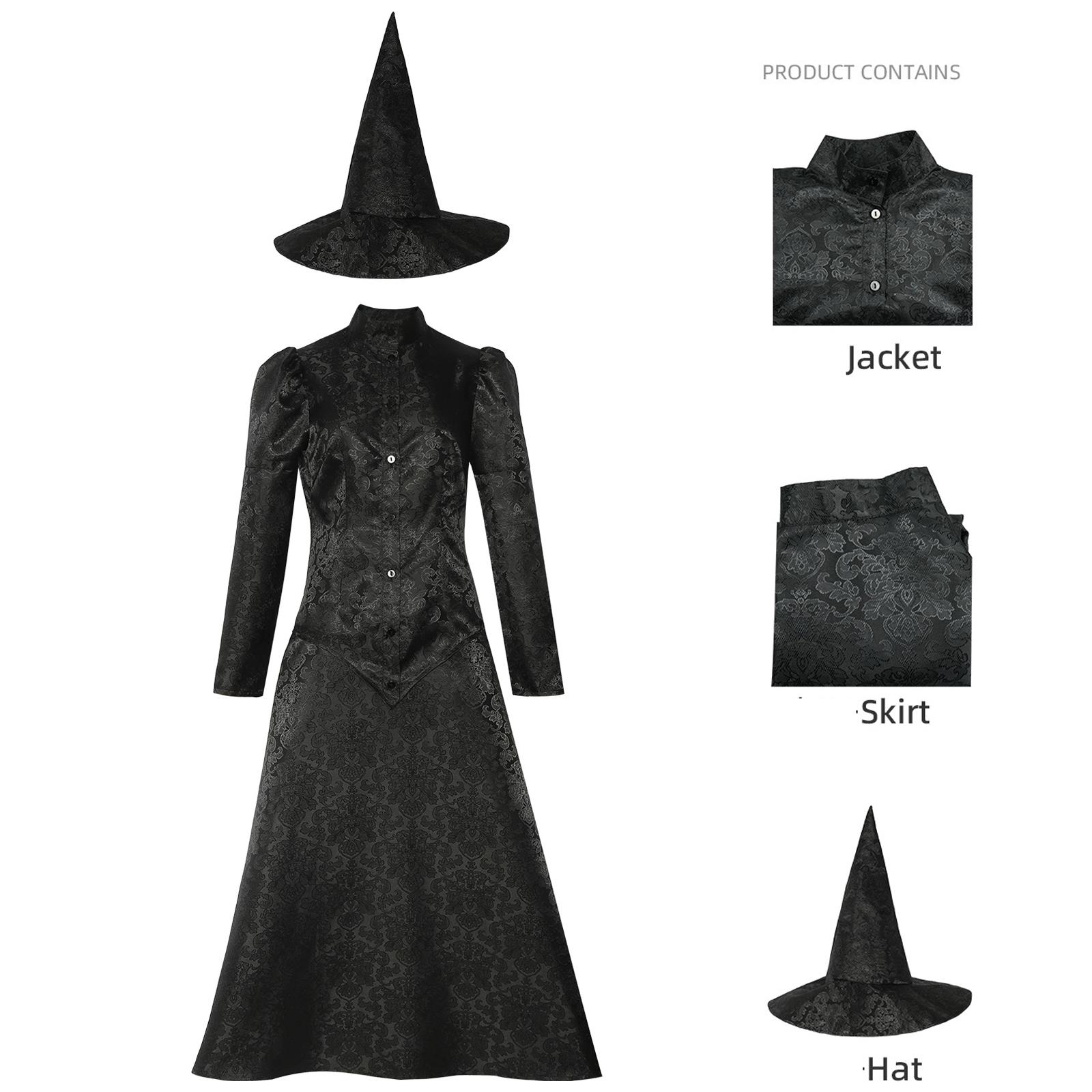 

Cosplay Set Long-Sleeve V-Neck Printed Set Top+Skirt XL чёрный