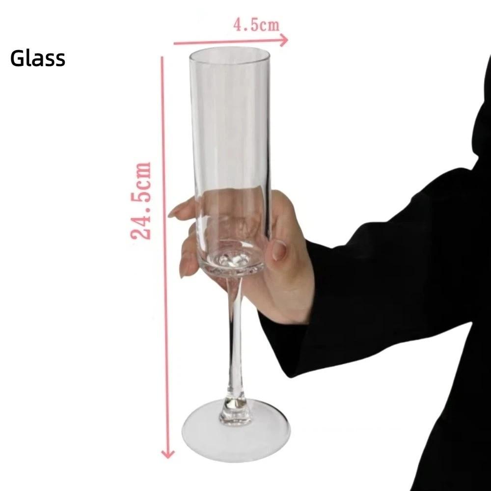 Striped Wine Cup Transparent Champagne Cup Drinkware Drink Cup Drink