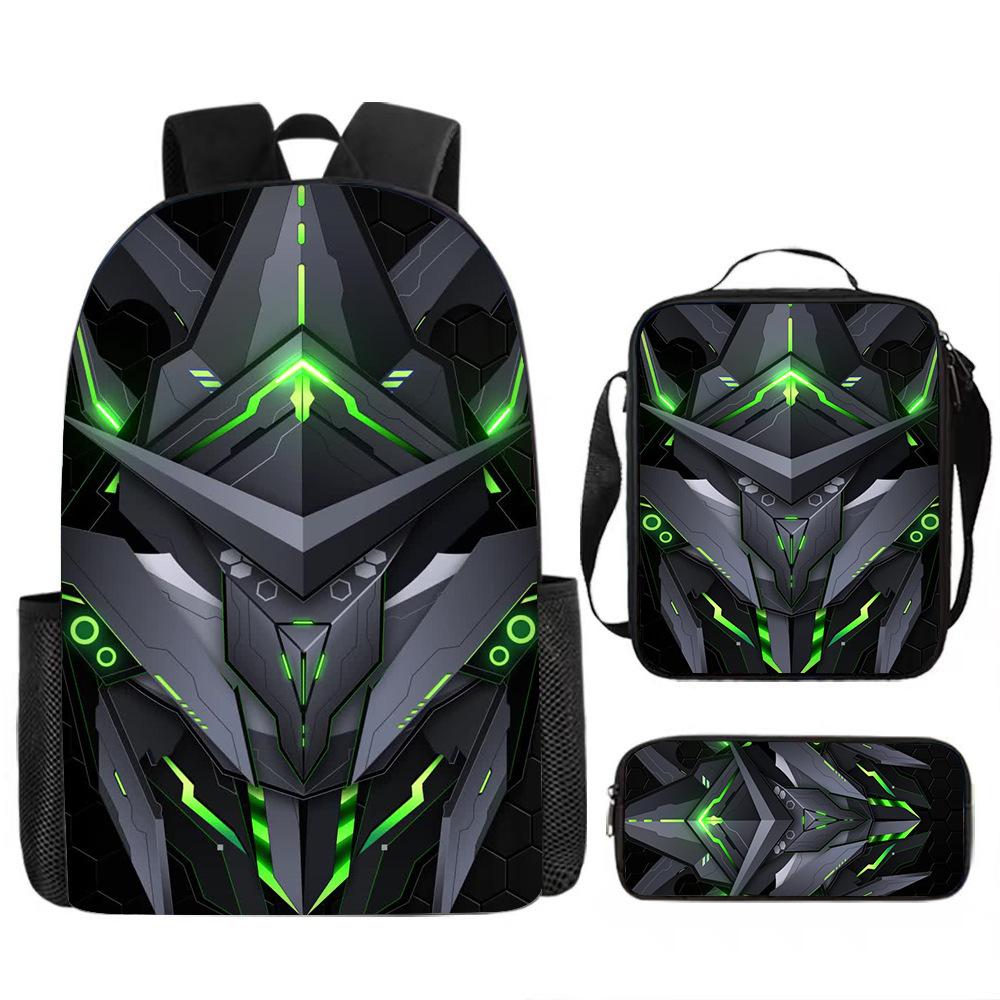 Klassieke Populaire Alfabet Lore Student Schooltassen Unisex 3D Print Oxford Waterdicht Notitieboek Multifunctioneel Reizen Rugzakken