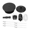 Painting Stand Set 19cm Diameter Manual Painting Turntable Rotating Table for Cars Tanks Airplanes