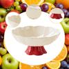 Fruit Basket with Drain Holes Elegant Snack Organizer Pedestal Bowl for Coffee Table Living Room Hospitality