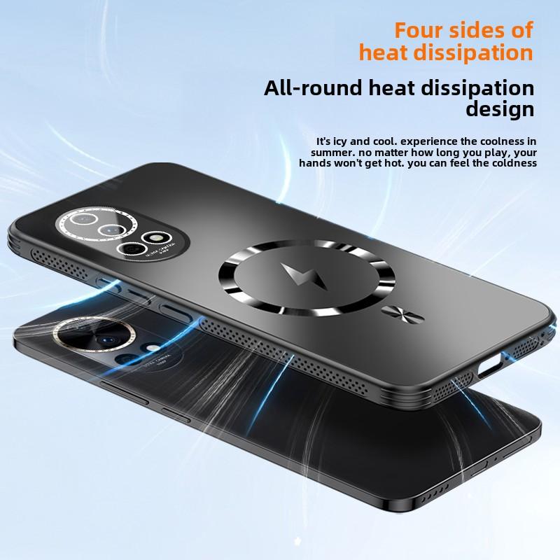 Magnetic Heat Dissipation Matte Phone Case, Huawei Nova 13, Nova 3 Pro, New