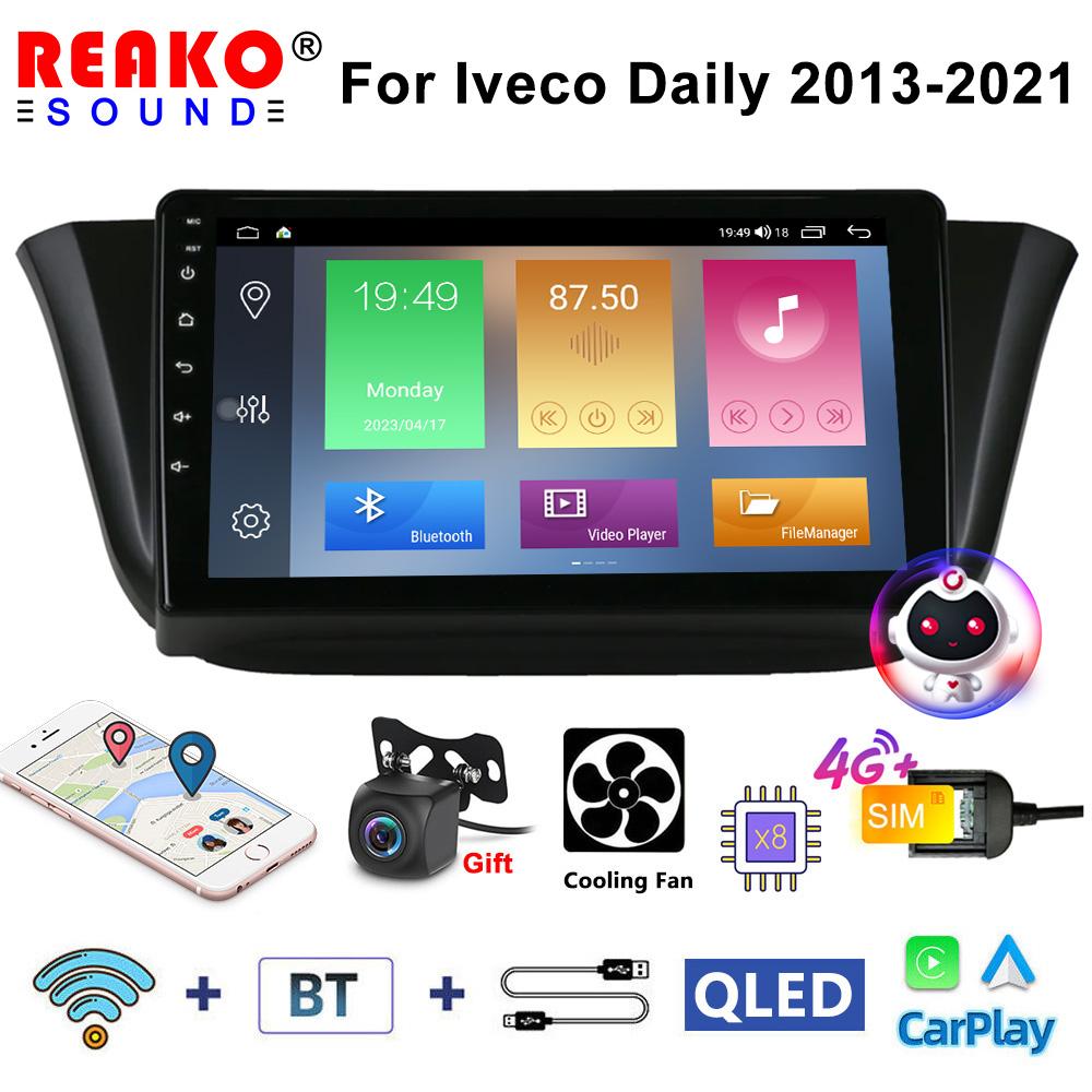 

2Din автомобильный радиоприемник на базе Android, мультимедийный видеоплеер для IVECO KLen RV/DAILY 2018-2020, GPS-навигация, Carplay, авто стерео 6+128+AHD