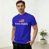 Two Fiddy T Shirts Unisex 100 Cotton Leisure TShirts Crew Neck Tee Shirt Short Sleeve Clothing Plus Size