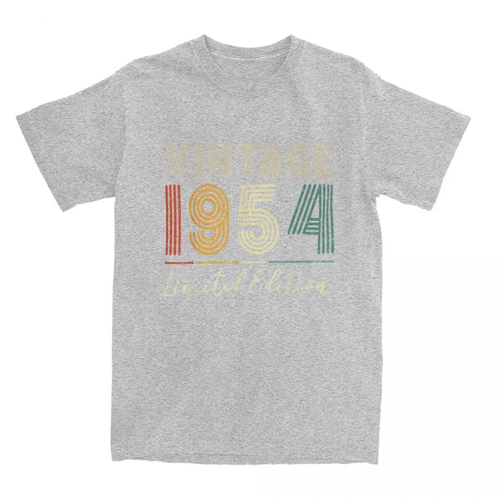 Unisexs TShirt 70 Years Old Gifts Vintage 1954 Casual Cotton Tees Short Sleeve 70th Birthday T Shirt Round Collar Clothing