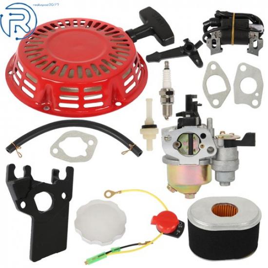 Carburetor Recoil Ignition Coil Spark Plug Air Filter Kit For Honda GX160 GX200