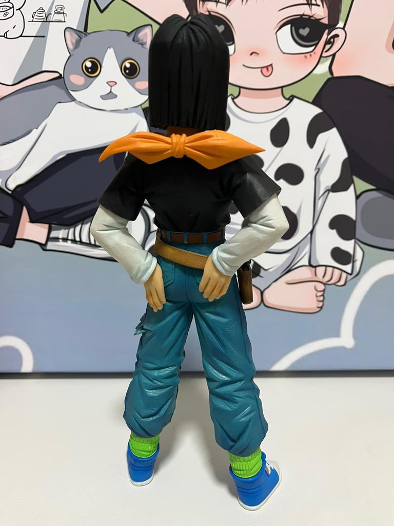 Anime Statuette Dragon Ball Z Android 17 18 Figure Pvc Action Figures Statue Decoration Desktop Anime Collection Peripheral Toys