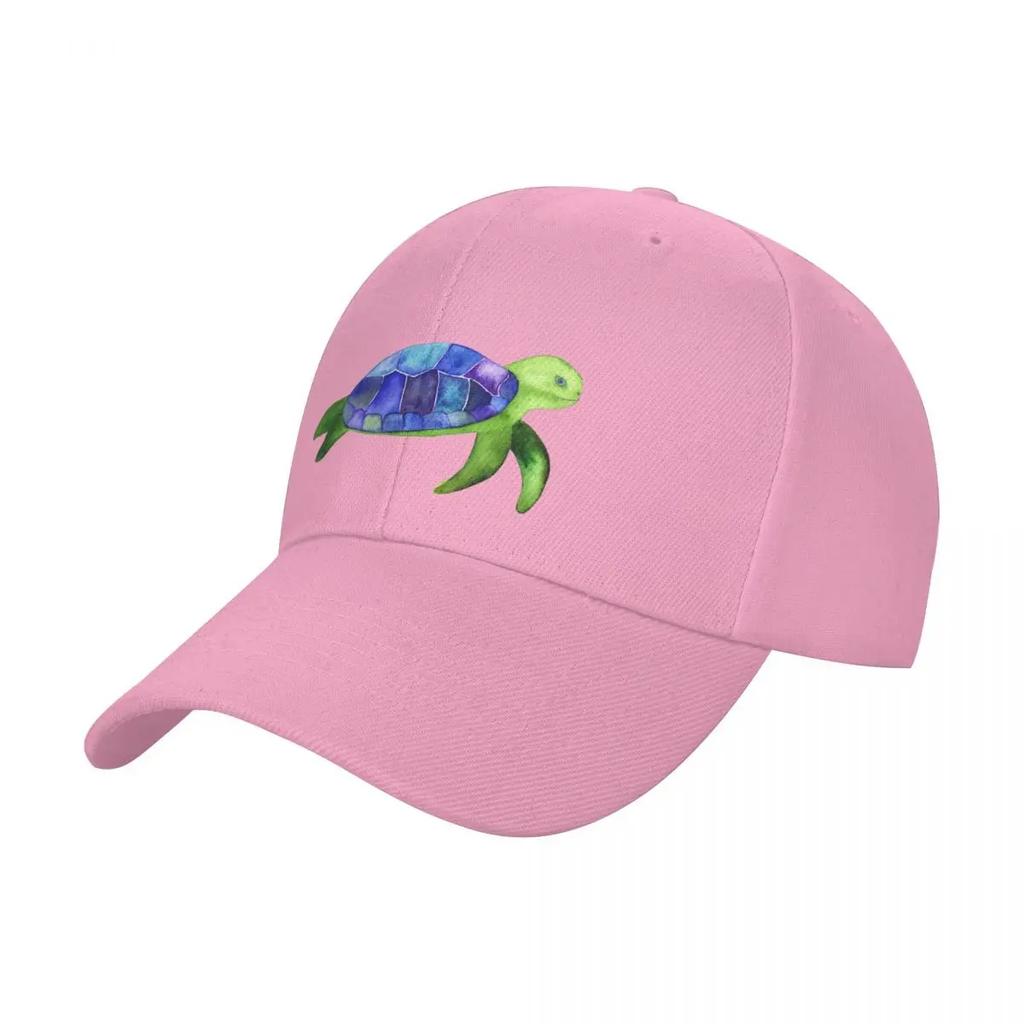 Vibrant Sea Turtle Baseball Cap Hat Unisex Unique Hats Golf Hat Genuine Caps Unisex Womens