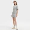 New FILA ORIGINALE Short Sleeved Dress Women's Medium Heather Gray F51W529301F-MG
