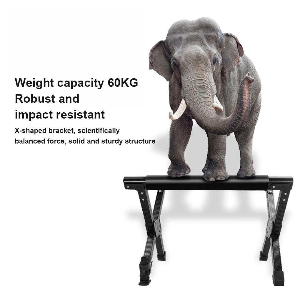 Folding Outdoor Camping Refrigeration Rack Foldable Alloy Ice Bucket Rack Hiking BBQ Picnic Stand Luggage Rack Anti Slip Rack