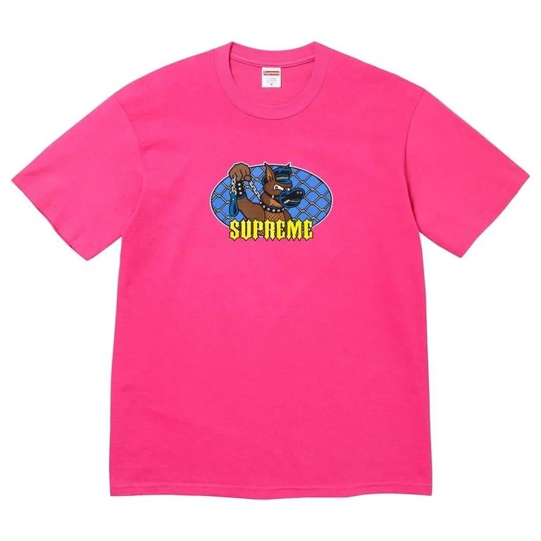 Supreme Leash Tee Fuchsia M