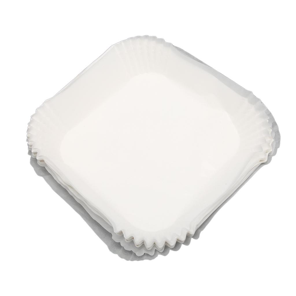 100Pcs Fryer Disposable Non Stick Paper Liner Oil Proof Waterproof Fryer Oil Paper for Microwave Frying Pan