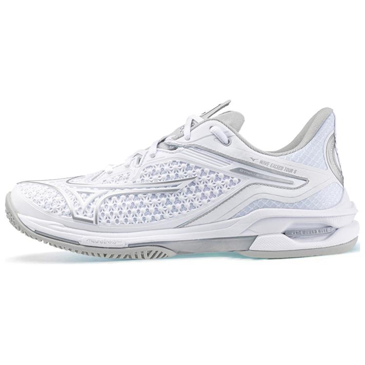 Mizuno Wave Exceed Tour 6 Comfortable Flexible Non-Slip Durable Low-Top Tennis Shoes Unisex Sneakers White 61GA247103