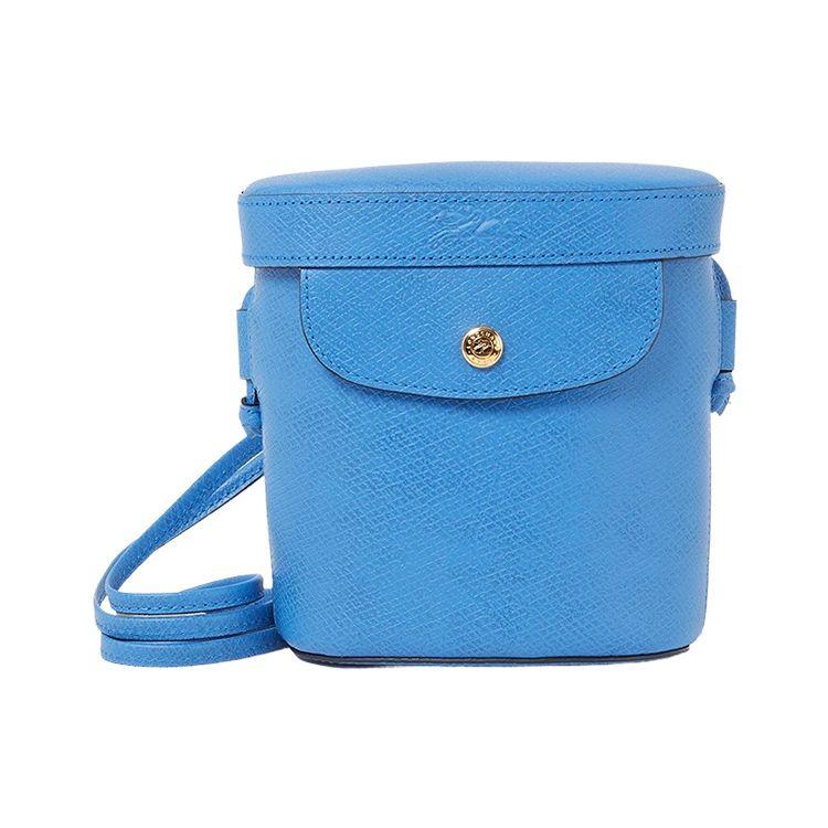 Longchamp Épure Embossed Logo Magnetic Snap Leather Mini Shoulder Crossbody Bag Women Bags Blue 10216HYZ487 Basic Set (Bag+Dust Bag)
