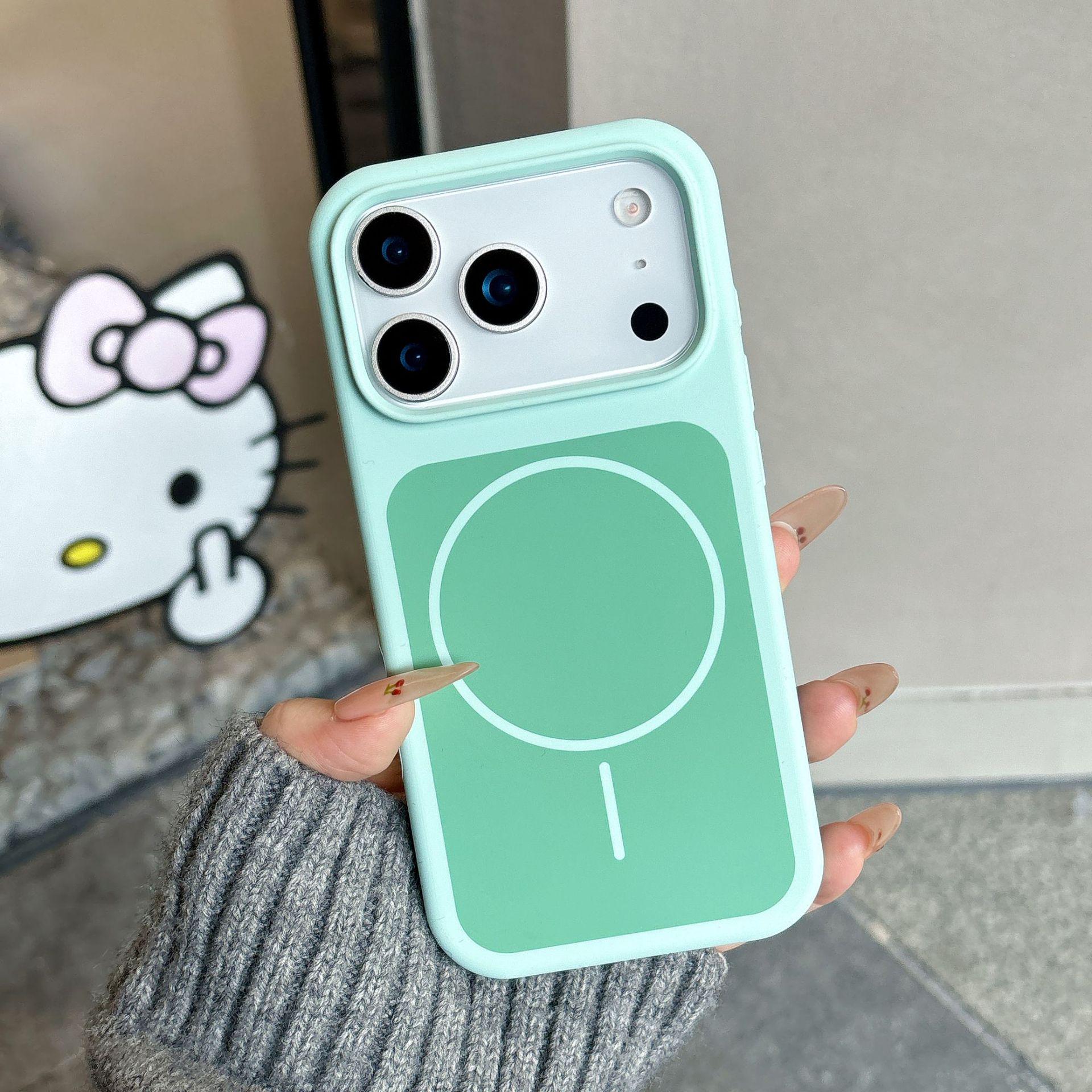 

Suitable for Apple iPhone 17 Pro Max Case—Magnetic Silicone, Full Coverage, Drop-Proof, Women s Model, Compatible with iPhone 16, 15, 14, 13. iPhone 15