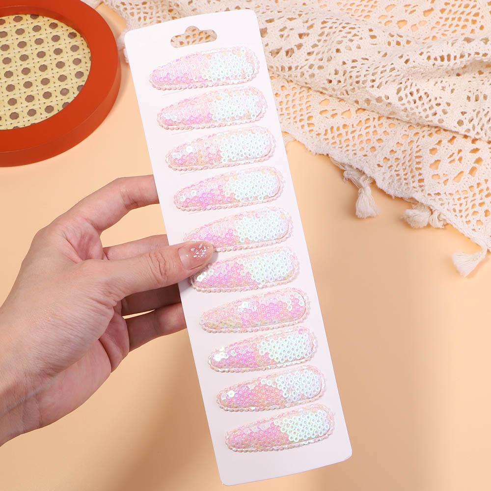 

10 шт./лот Блестящие заколки для волос в виде цветка и кролика для милых девочек, ручной работы, заколки-невидимки, шпильки, головные уборы, модные детские аксессуары для волос