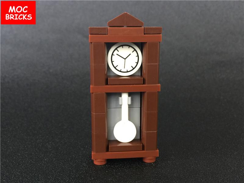 Set  MOC Bricks Coffee Cupboard Microscope Toilet Air Conditioner Desk Educational Building Blocks Toys Kids Gifts