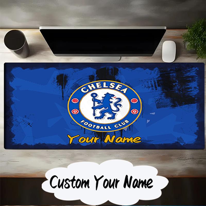 Custom Name Mouse Pad Chelsea Back-to-back Champions Mouse Pad, Gaming Mouse Pad, Keyboard Pad, Desk Decor for Computer Notebook Fan Birthday Gift