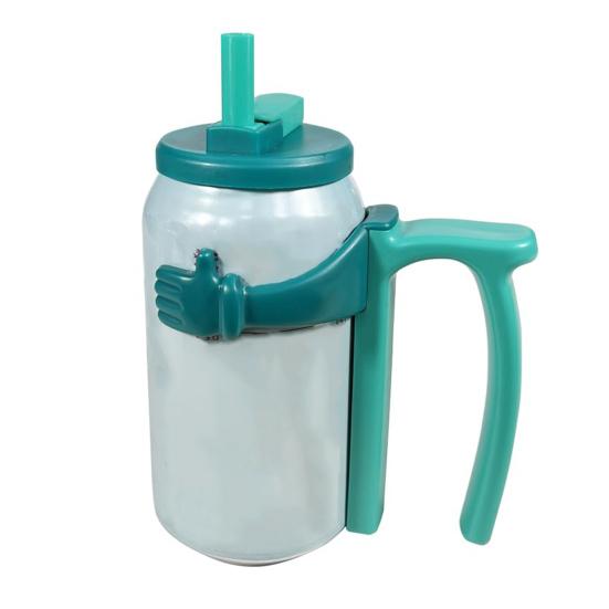 Soda Can Holder And Lid for 12oz Cans Reusable Drink Holder with Handle Insulated Soda Beer Holder for Picnics Home