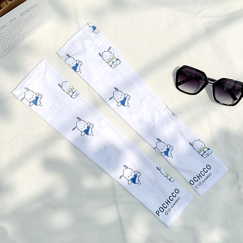 Women's Cute Korean Style Ice Silk Sleeves: Summer UV Protection & Breathable for Outdoor Cycling
