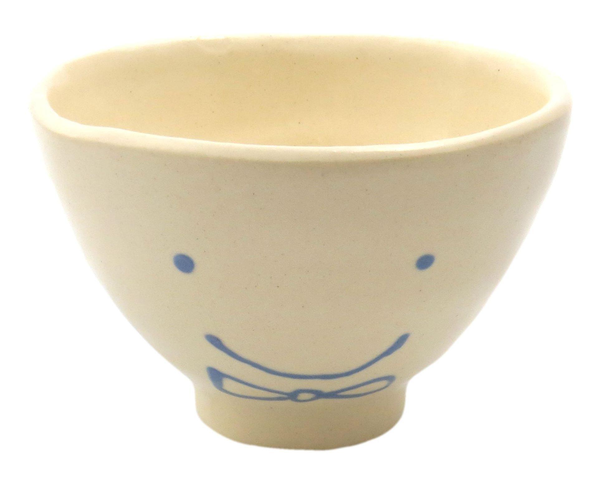 

Seto ware Kao mini rice bowl blue tie