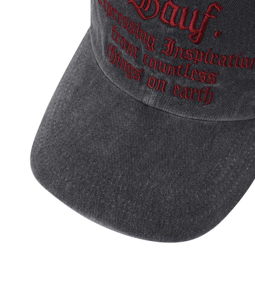 BAUF B Vintage Washed Ball Cap [Washed Charcoal]