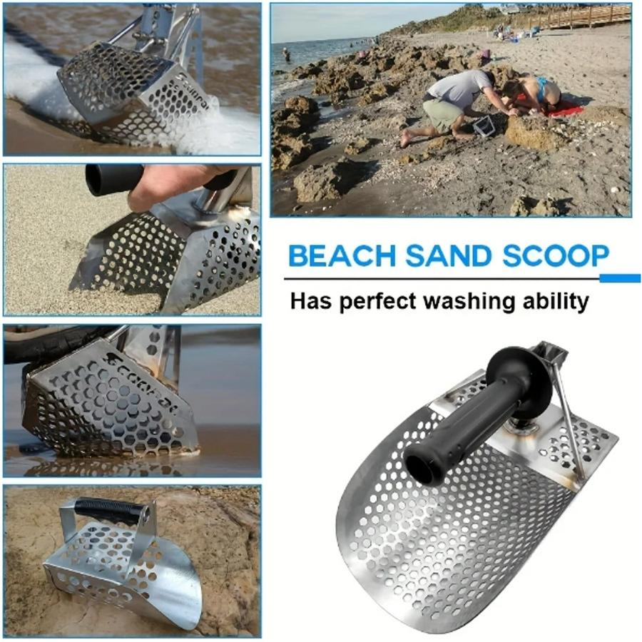 Sand Scoop for Metal Detecting Heavy Duty Metal Detector Beach Finds Scoop Equipment Garden Gadgets Utensils Supplies Sand Scoop