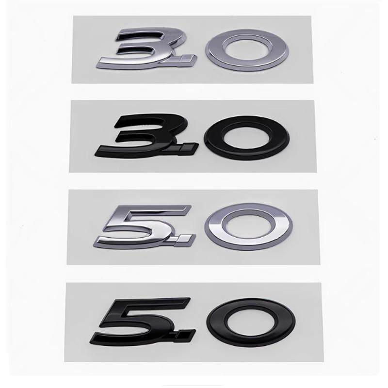 3D ABS V6 V8 3.0 5.0 Bilbogstav Emblemer Mærker Skærm Bagklap Klistermærker Til Jaguar F-TYPE E-PACE F-PACE XE XF XJL 20T 25T 30T 35T