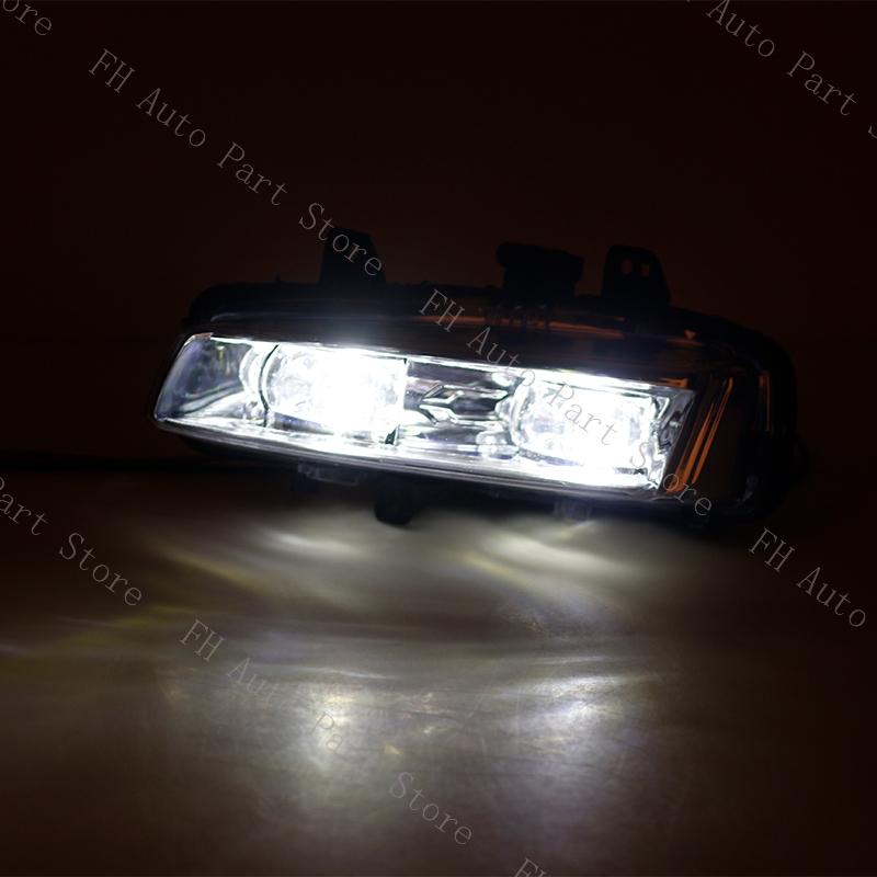 Car LED Front Bumper DRL Daytime Driving Running Lamp Light For Land Rover Range Rover Evoque 2011-2015 Foglight Foglamp