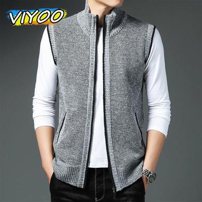 Winter Herbst Herren Strickjacke Vintage Klassisch Strick Strickweste Ärmellos Skinny Business Jacke Pullover Weste Formelle Büro Arbeitsweste Für Männer