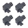 4Pcs IEC320 C6 To IEC320 C7 Power Adapter Right Angle IEC320 C6 To C7 90 Degree Right Turn Power