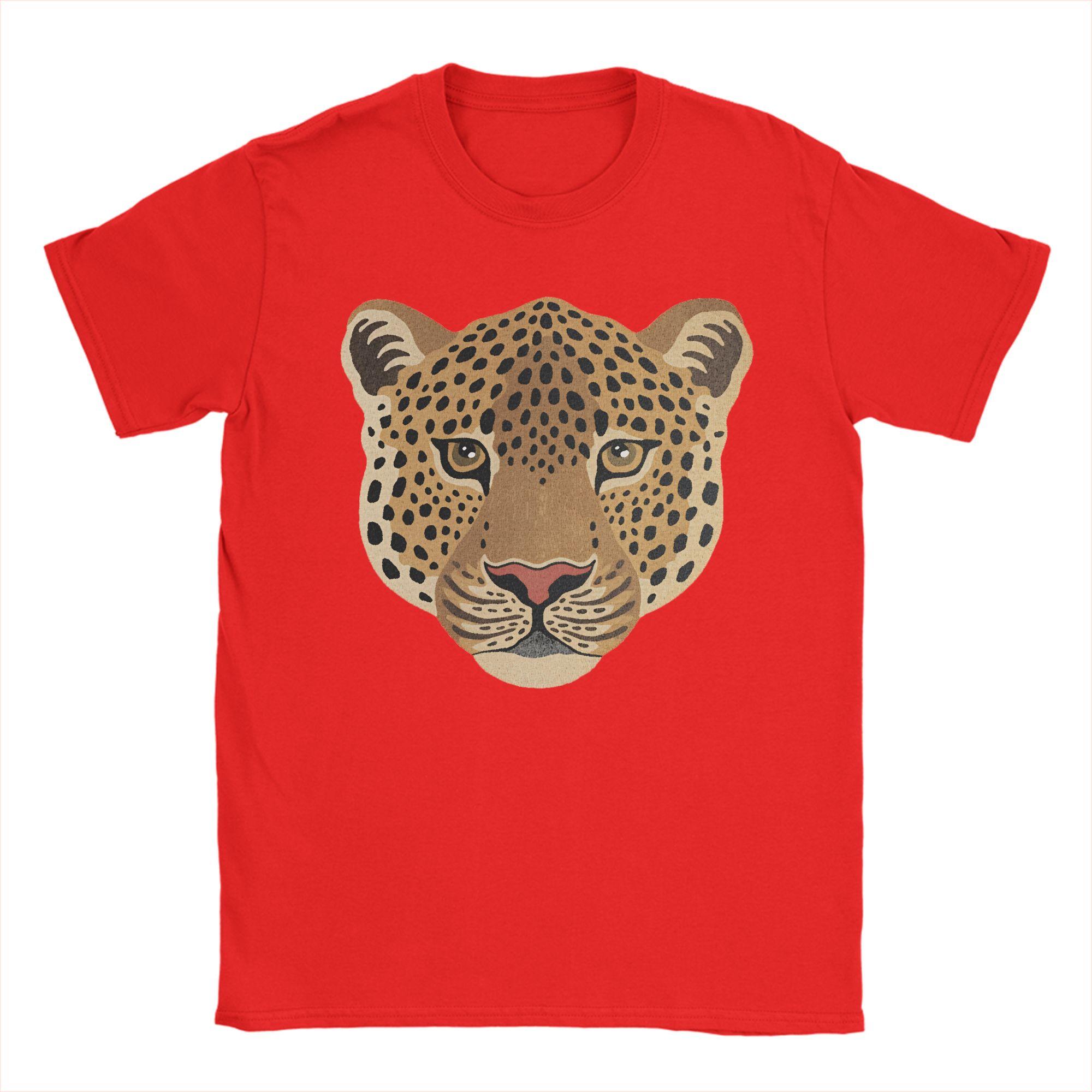 

Funny leopard print TShirts for Unisex Crewneck Cotton T Shirts Short Sleeve Tee Shirt Printed Clothing S