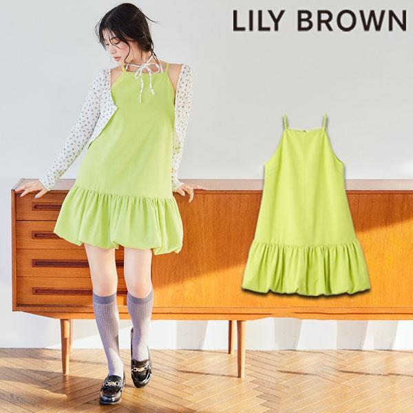 SALE60%OFF LILY BROWN Dress 25 Spring/Summer Balloon Mini Dress Sleeveless Mini Length lwfo251109