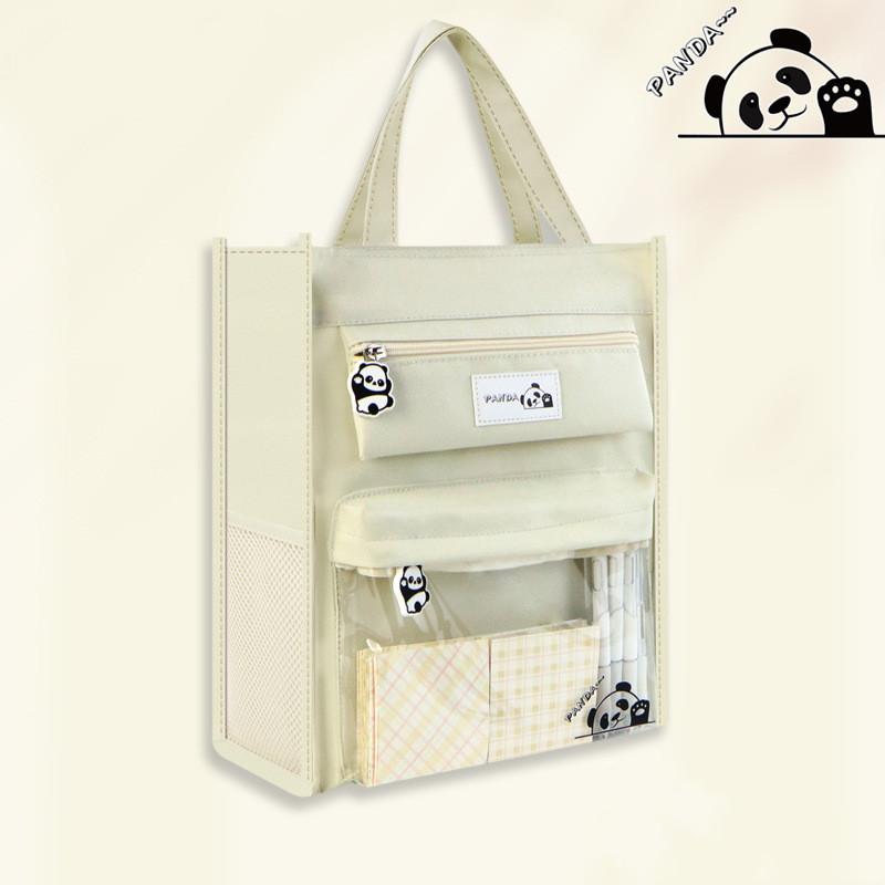 

Портативная сумка с милыми мультяшными животными, многофункциональная большая вместительная студенческая книга, тестовая бумага, канцелярские принадлежности для хранения учебных пособий