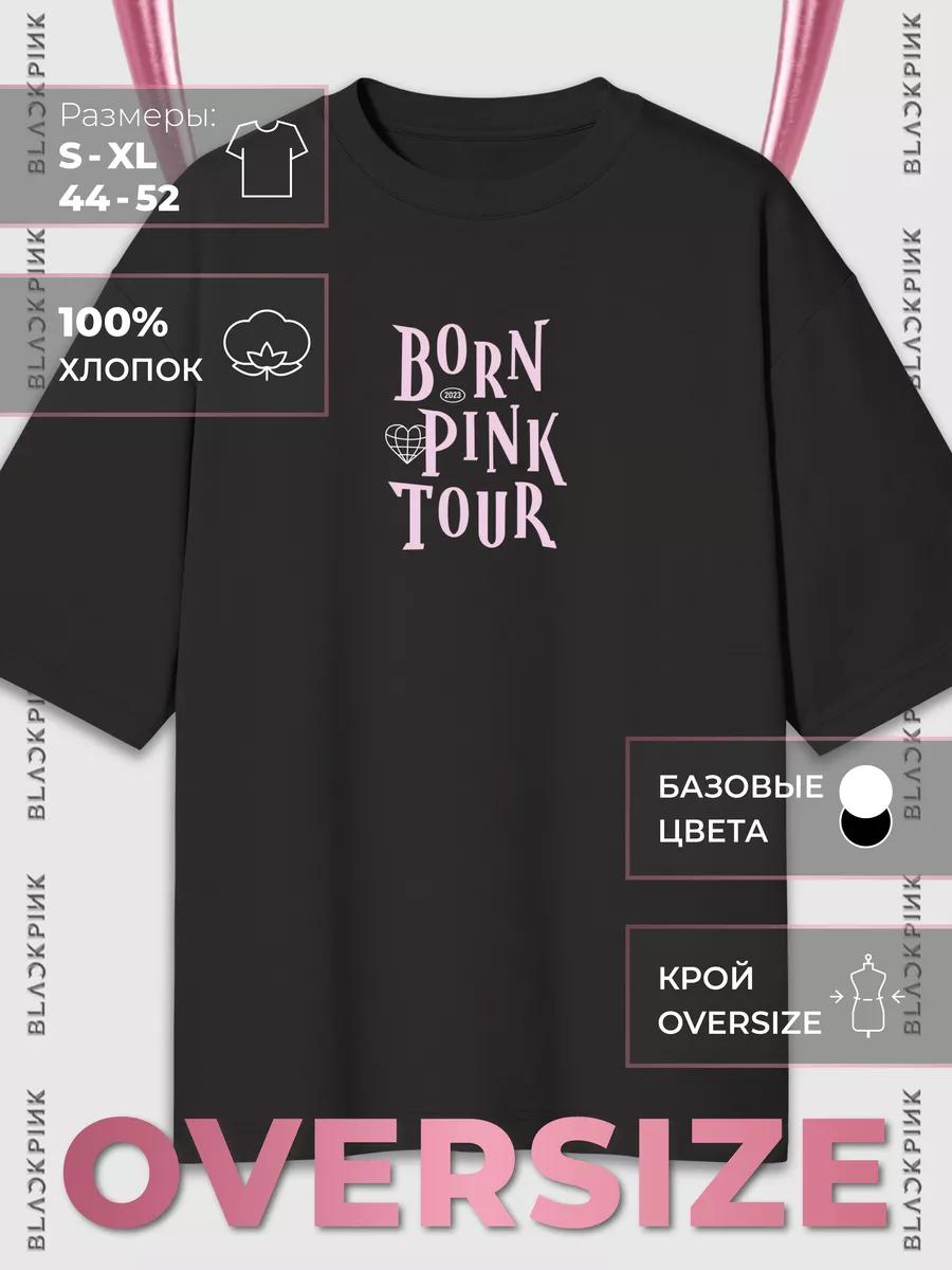 Свободная футболка с принтом BLACKPINK XL