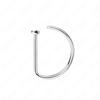 ASTM F136 Titanium D Shaped Nose Piercing Implant Grade Titanium Gothic Pierced Nose Ring 18G 20G Classic Piercing Body Jewelry