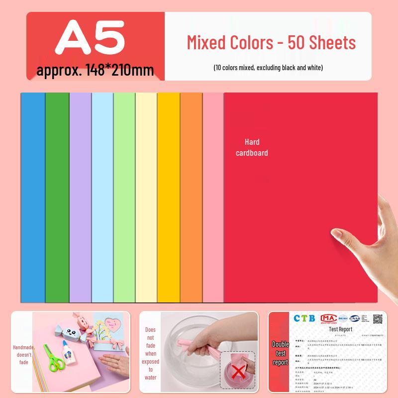 Macaron barevný karton A3/A4 4K/8K Origami papír pro studenty a pop-up knihy