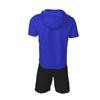 2025 Men's Summer Casual Set: Short Sleeve Henley T-shirt, Hooded Shirt & Shorts