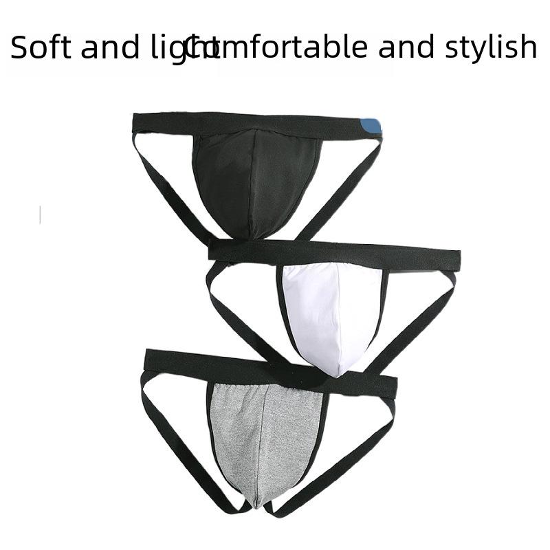 Men's Low Waist Ice Silk Thong: Sexy, Breathable, U-Convex, High Elasticity Underwear