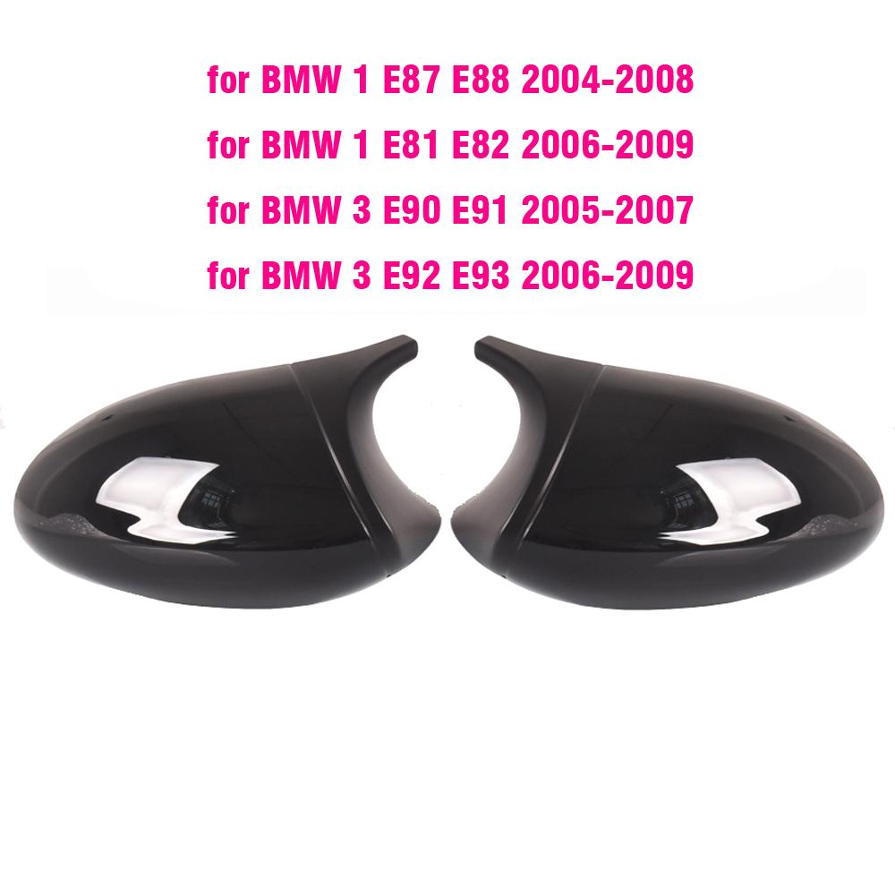 Car Styling Black Carbon Fiber for BMW E81 E82 E87 E88 Pre-LCI E90 E91 E92 E93 LCI M3 Style Rearview Mirror Cover Caps