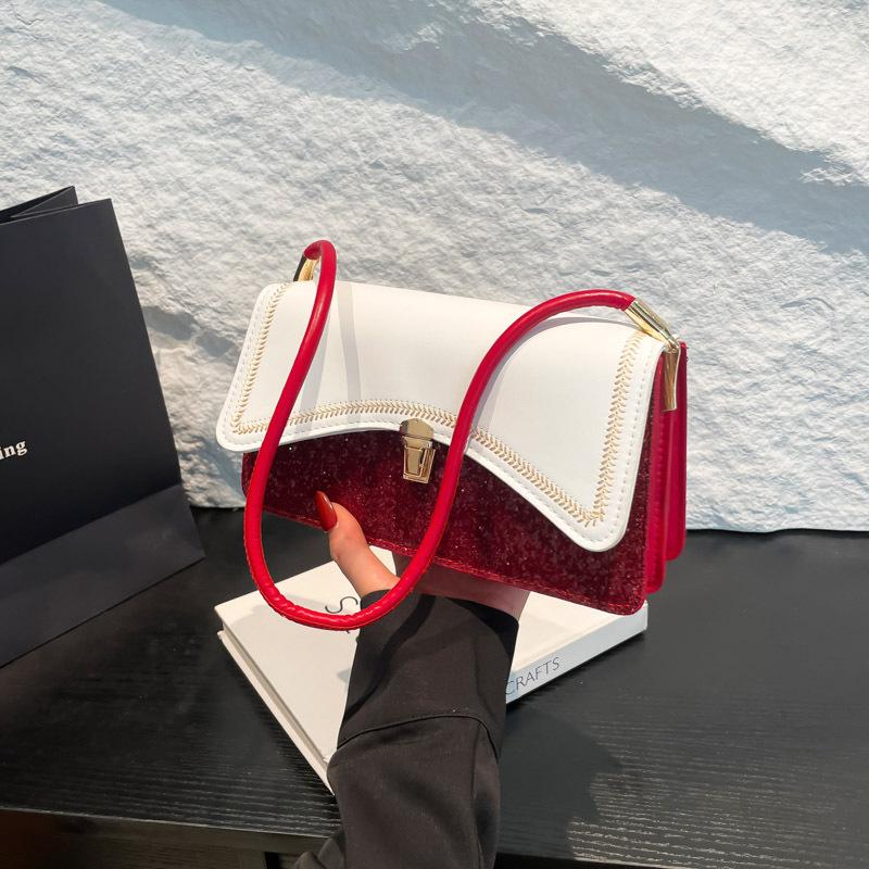 Popular Fan Small Bag Women's Summer New Trendy Fashion Messenger Bag Feeling Chain Small Square Bag