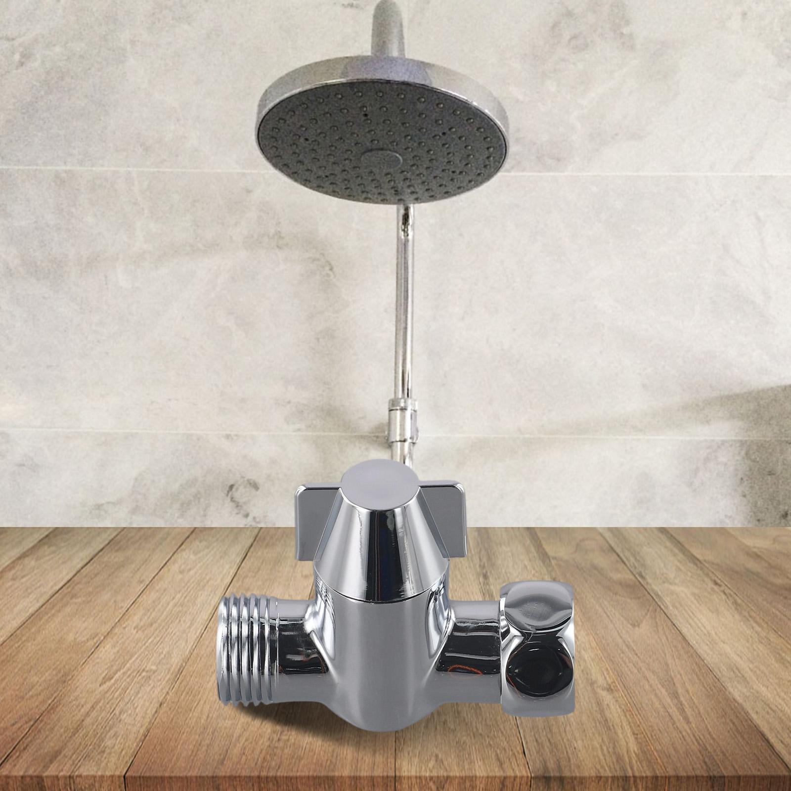 

High Quality Valve Shower Diverter Thread Valve T Adapter 1 Pcs 1/2inch 3-way Arm Diverter Brass Electroplating China Mainland