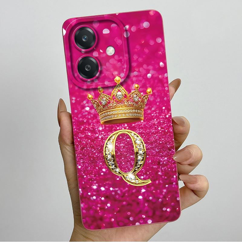 For Oppo A60 5G Case Silicon Crown Letter Shockproof Coque For OPPO A3 5G CPH2683 Cover For OPPO A3X A 3X A40 A40m 4G Phone Case