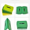 1-Set Large Green Garden & Yard Leaf Scoops - Durable Plastic Hand Rakes with Zippered Bag for Efficient Leaf Collection, Perfec