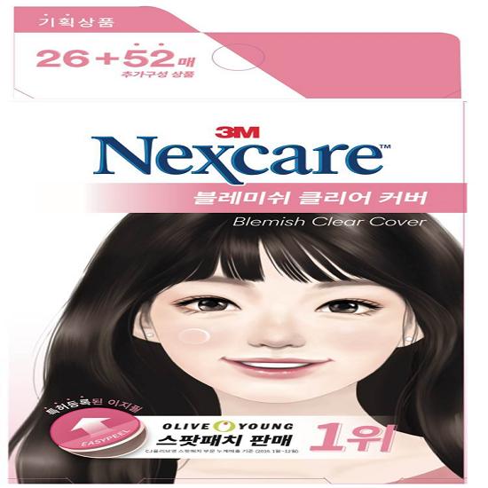 

Nexcare Blemish Clear Cover 26 штук (+52 листа) Clear cover 26+52 sheets