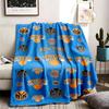 New York Knicks Theme Personalized Outdoor Flannel Blankets Soft And Suitable For All Seasons Perfect For Sofas Beds And Camping