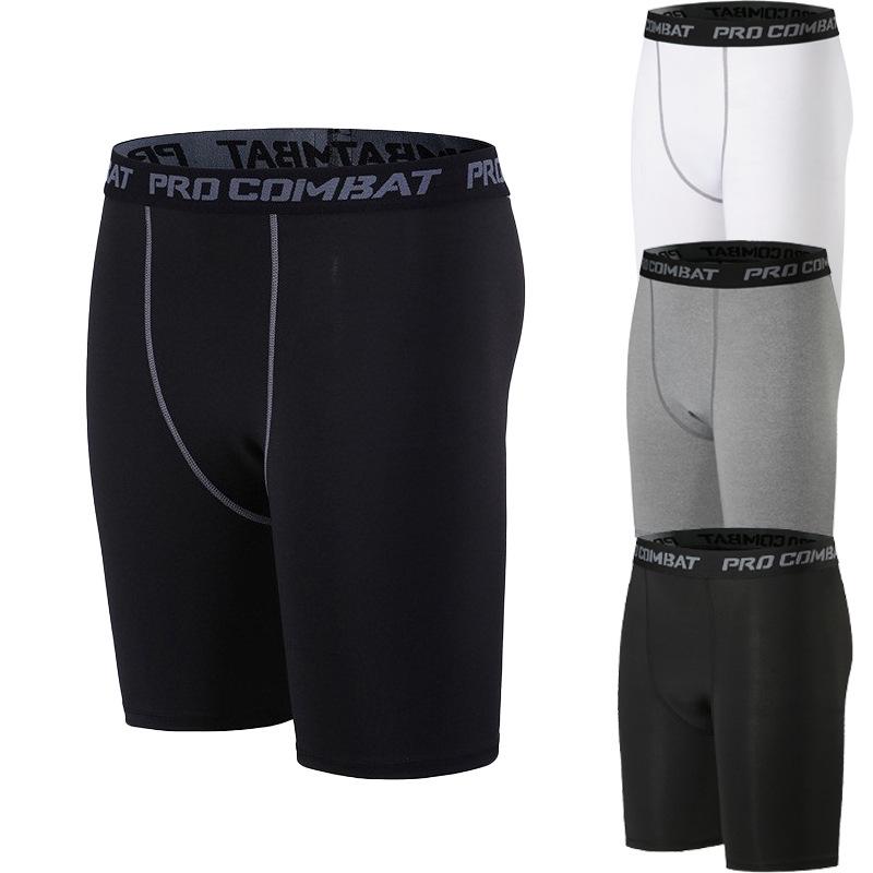 Men’s Elastic Compression Sports Shorts: Quick-Dry Basketball & Running Tights