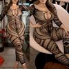 Crotchless Bodysuit Transparent Bodystocking For Sex Bold Body Suit Open Crotch Pantyhose Erotic Costumes Sexy Fishnet Lingerie